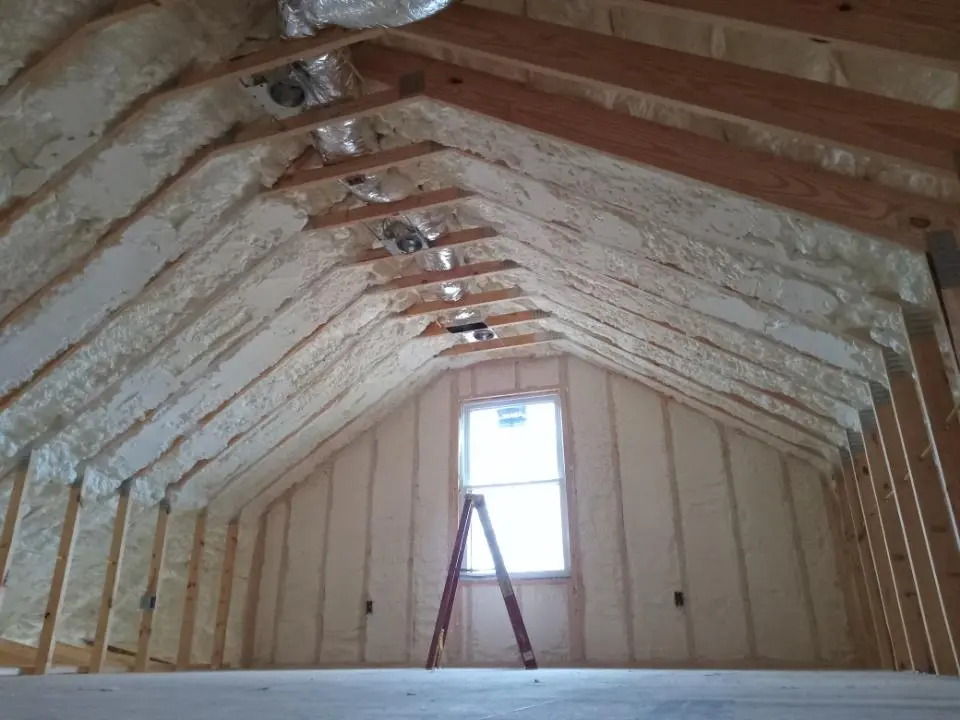 Spray foam roofing application for Crawl Space Insulation project in Gun Barrel City